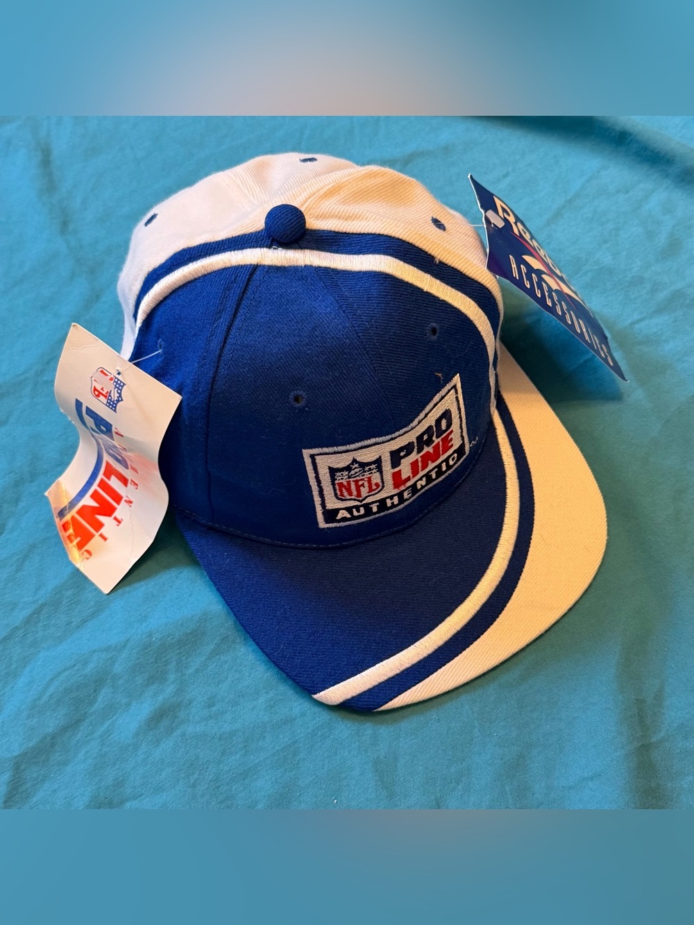 Reebok Blue and White NFL Pro Line Cap